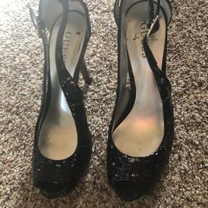 Guess sequin heels- size 8 1/2.